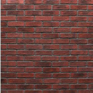 Burnt Red Terracotta Textured Stonecrete Veneer Brick Wall Cladding Tile